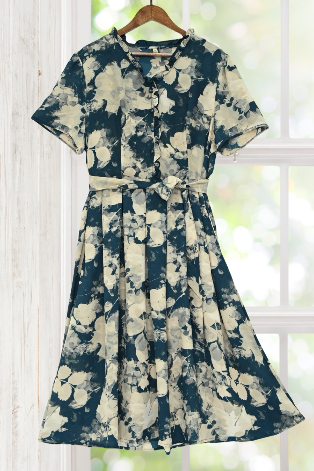 Matilda Dark Blue Floral Dress